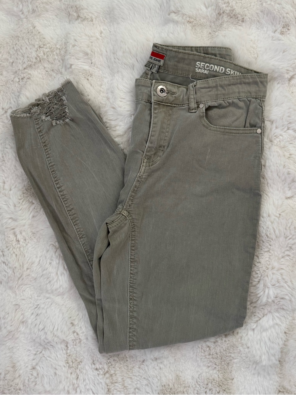 Women’s Skinny Jeans - Olive Gray